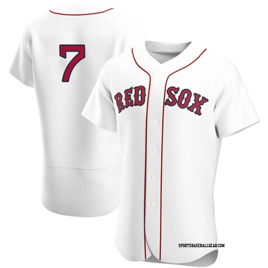 Christopher Miller Men's Boston Red Sox White Authentic Home Team Jersey