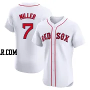 Christopher Miller Men's Boston Red Sox White Elite Home Patch Jersey