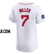 Christopher Miller Men's Boston Red Sox White Elite Home Patch Jersey