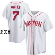 Christopher Miller Men's Boston Red Sox White Replica 2021 Patriots' Day Jersey