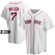 Christopher Miller Men's Boston Red Sox White Replica Home Jersey