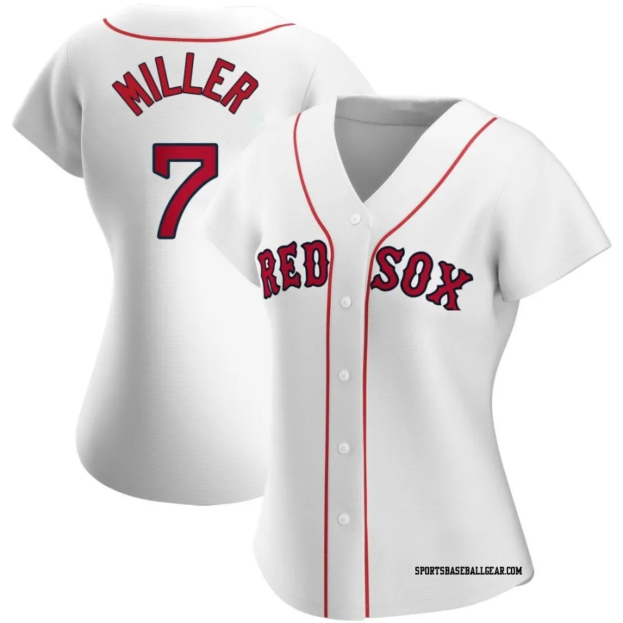 Christopher Miller Women's Boston Red Sox White Authentic Home Jersey