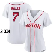 Christopher Miller Women's Boston Red Sox White Replica 2021 Patriots' Day Jersey