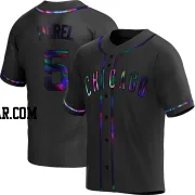 Christopher Morel Men's Chicago Cubs Black Holographic Replica Alternate Jersey