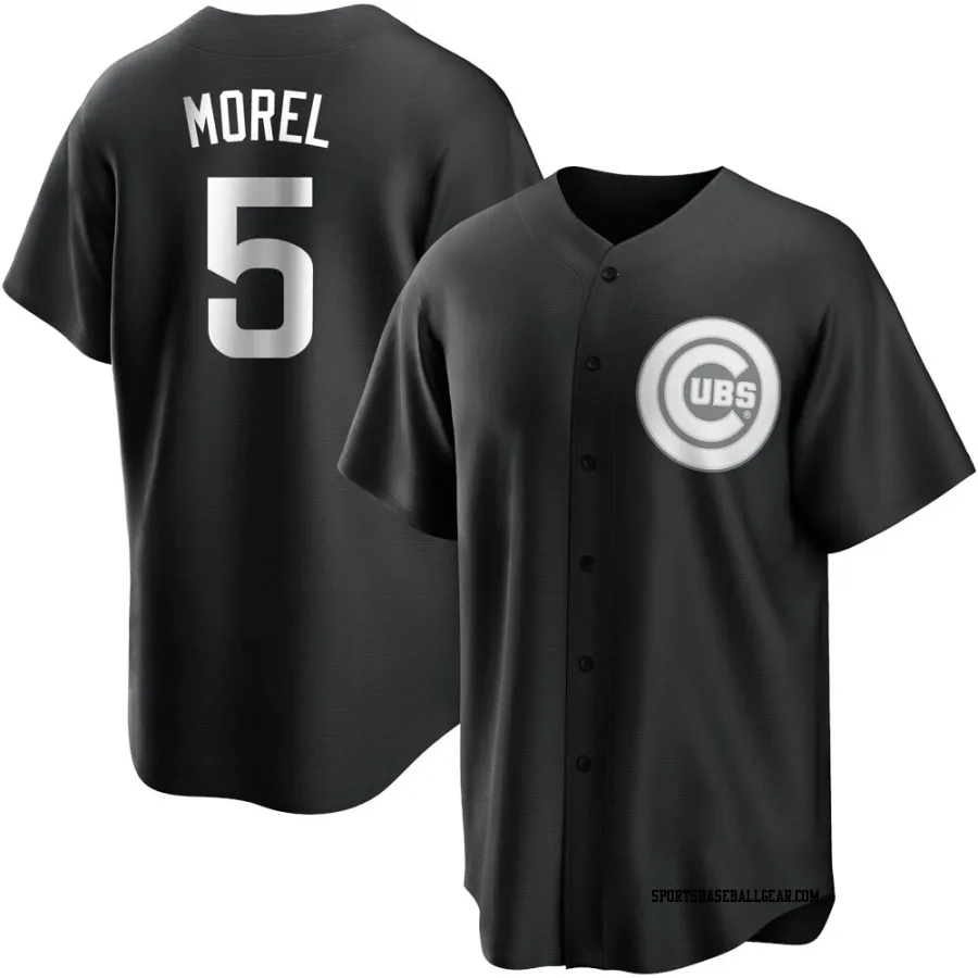 Christopher Morel Men's Chicago Cubs Black/White Replica Jersey