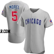 Christopher Morel Men's Chicago Cubs Gray Authentic Road Jersey