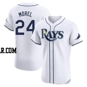 Christopher Morel Men's Tampa Bay Rays White Elite Home Jersey