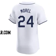 Christopher Morel Men's Tampa Bay Rays White Elite Home Jersey