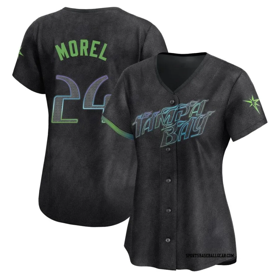 Christopher Morel Women's Tampa Bay Rays Charcoal Limited 2024 City Connect Jersey