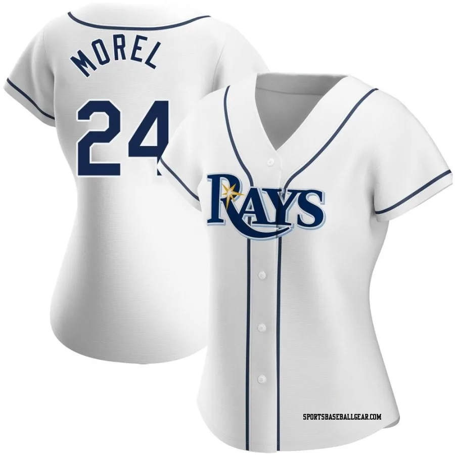 Christopher Morel Women's Tampa Bay Rays White Authentic Home Jersey