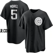 Christopher Morel Youth Chicago Cubs Black/White Replica Jersey