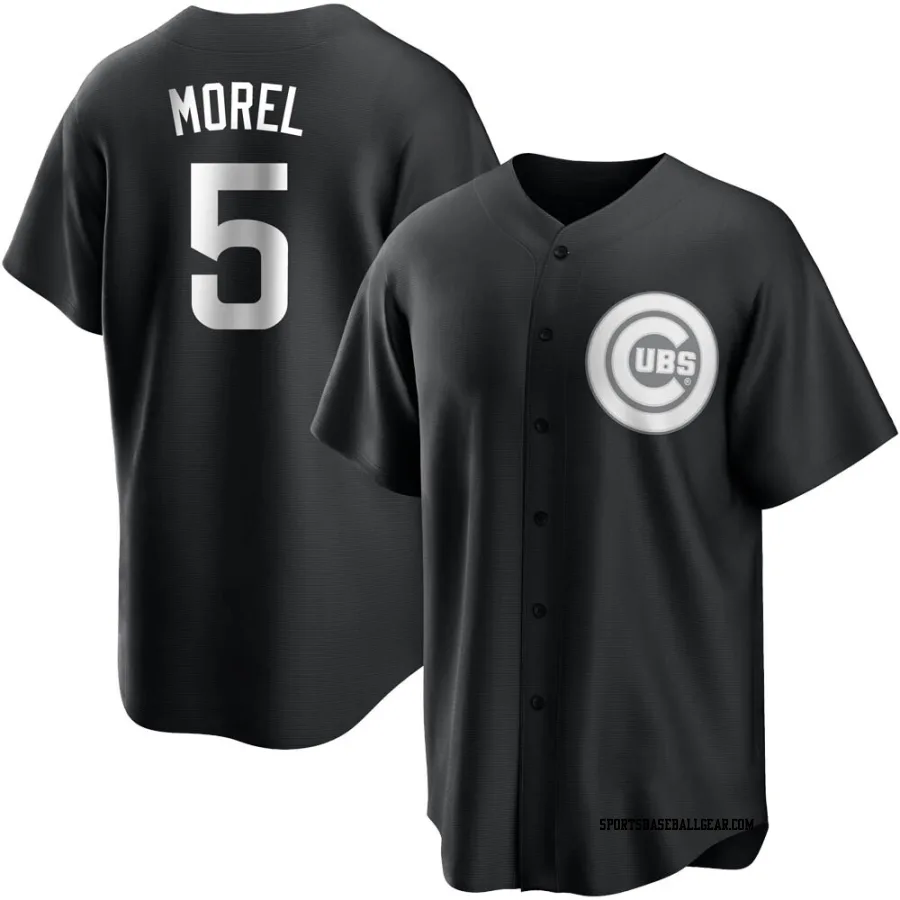 Christopher Morel Youth Chicago Cubs Black/White Replica Jersey