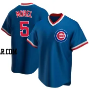 Christopher Morel Youth Chicago Cubs Royal Replica Road Cooperstown Collection Jersey