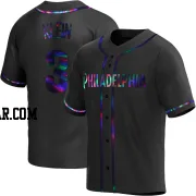 Chuck Klein Men's Philadelphia Phillies Black Holographic Replica Alternate Jersey