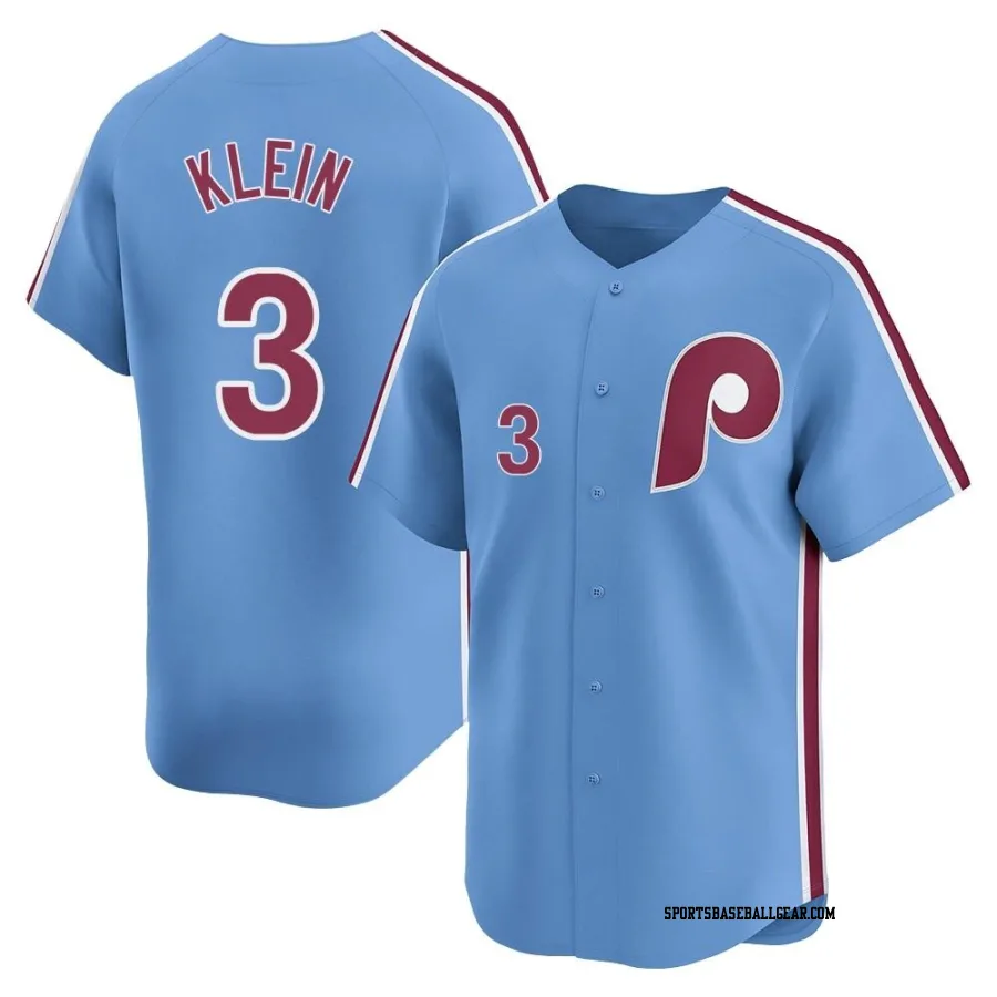 Chuck Klein Men's Philadelphia Phillies Light Blue Limited Alternate Jersey