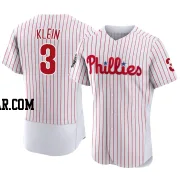 Chuck Klein Men's Philadelphia Phillies White Authentic 2022 World Series Home Jersey