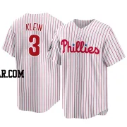 Chuck Klein Men's Philadelphia Phillies White Replica 2022 World Series Home Jersey