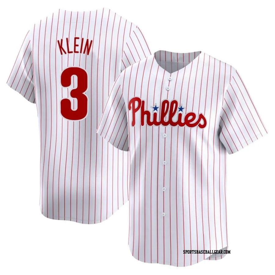 Chuck Klein Youth Philadelphia Phillies White Limited Home Jersey