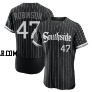 Chuckie Robinson Men's Chicago White Sox Black Authentic 2021 City Connect Jersey