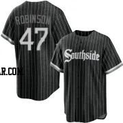 Chuckie Robinson Men's Chicago White Sox Black Replica 2021 City Connect Jersey