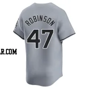 Chuckie Robinson Men's Chicago White Sox Gray Limited Road Jersey