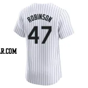 Chuckie Robinson Men's Chicago White Sox White Elite Home Jersey