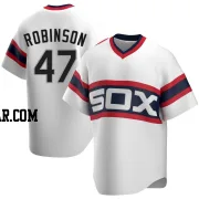 Chuckie Robinson Men's Chicago White Sox White Replica Cooperstown Collection Jersey