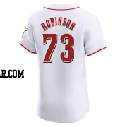 Chuckie Robinson Men's Cincinnati Reds White Elite Home Jersey