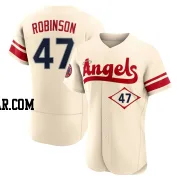 Chuckie Robinson Men's Los Angeles Angels Cream Authentic 2022 City Connect Jersey