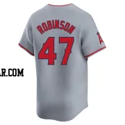 Chuckie Robinson Men's Los Angeles Angels Gray Limited Away Jersey