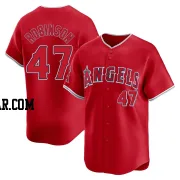 Chuckie Robinson Men's Los Angeles Angels Red Limited Alternate Jersey