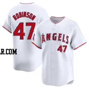 Chuckie Robinson Men's Los Angeles Angels White Limited Home Jersey