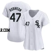 Chuckie Robinson Women's Chicago White Sox White Limited Home Jersey