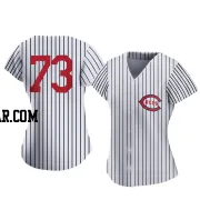 Chuckie Robinson Women's Cincinnati Reds White Authentic 2022 Field Of Dreams Jersey