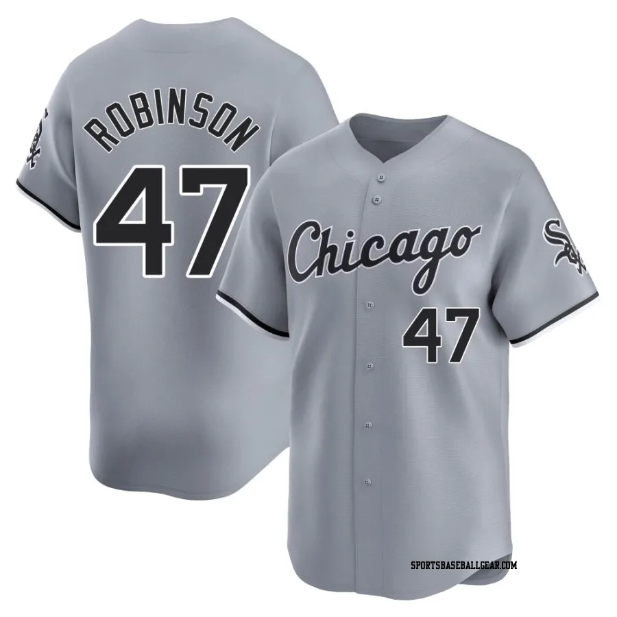 Chuckie Robinson Youth Chicago White Sox Gray Limited Road Jersey