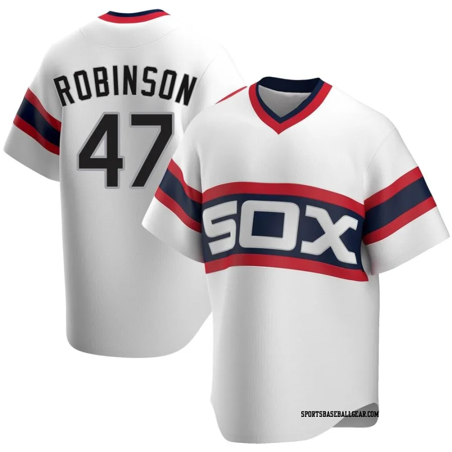 Chuckie Robinson Youth Chicago White Sox White Replica Cooperstown Collection Jersey