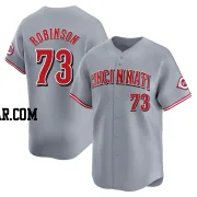 Chuckie Robinson Youth Cincinnati Reds Gray Limited Away Jersey