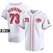 Chuckie Robinson Youth Cincinnati Reds White Limited Home Jersey