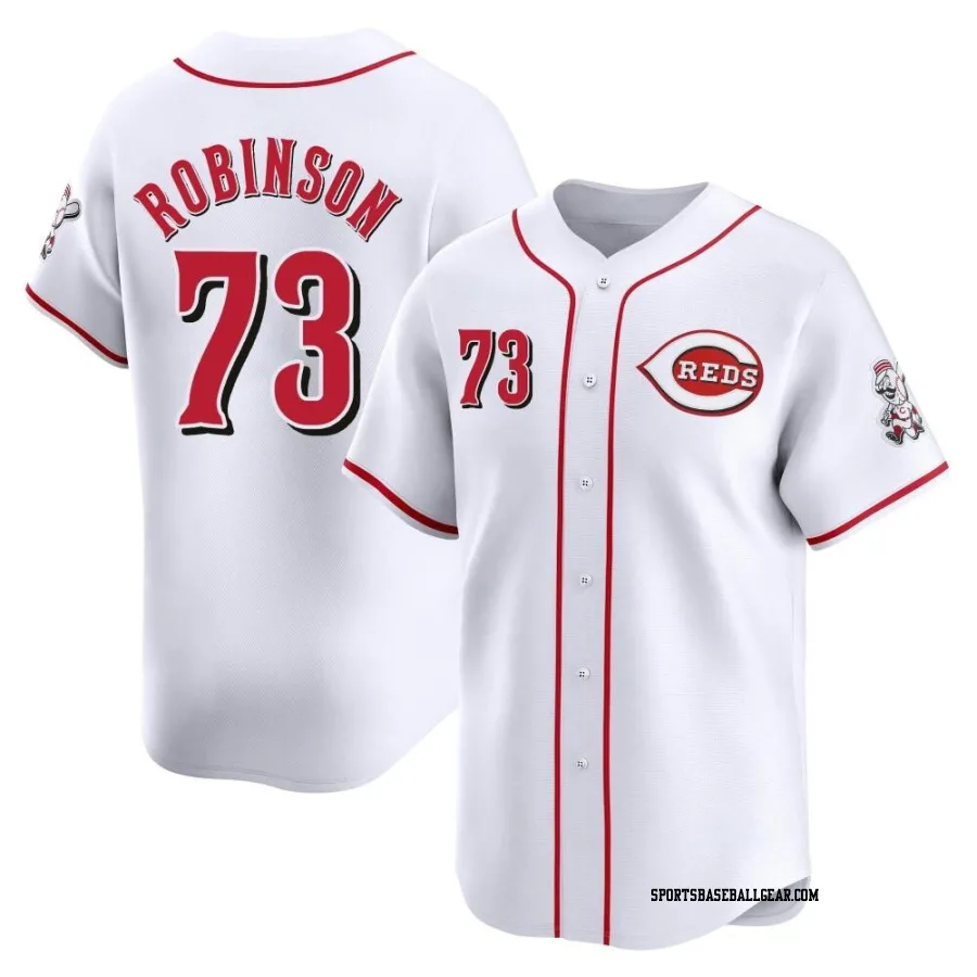 Chuckie Robinson Youth Cincinnati Reds White Limited Home Jersey