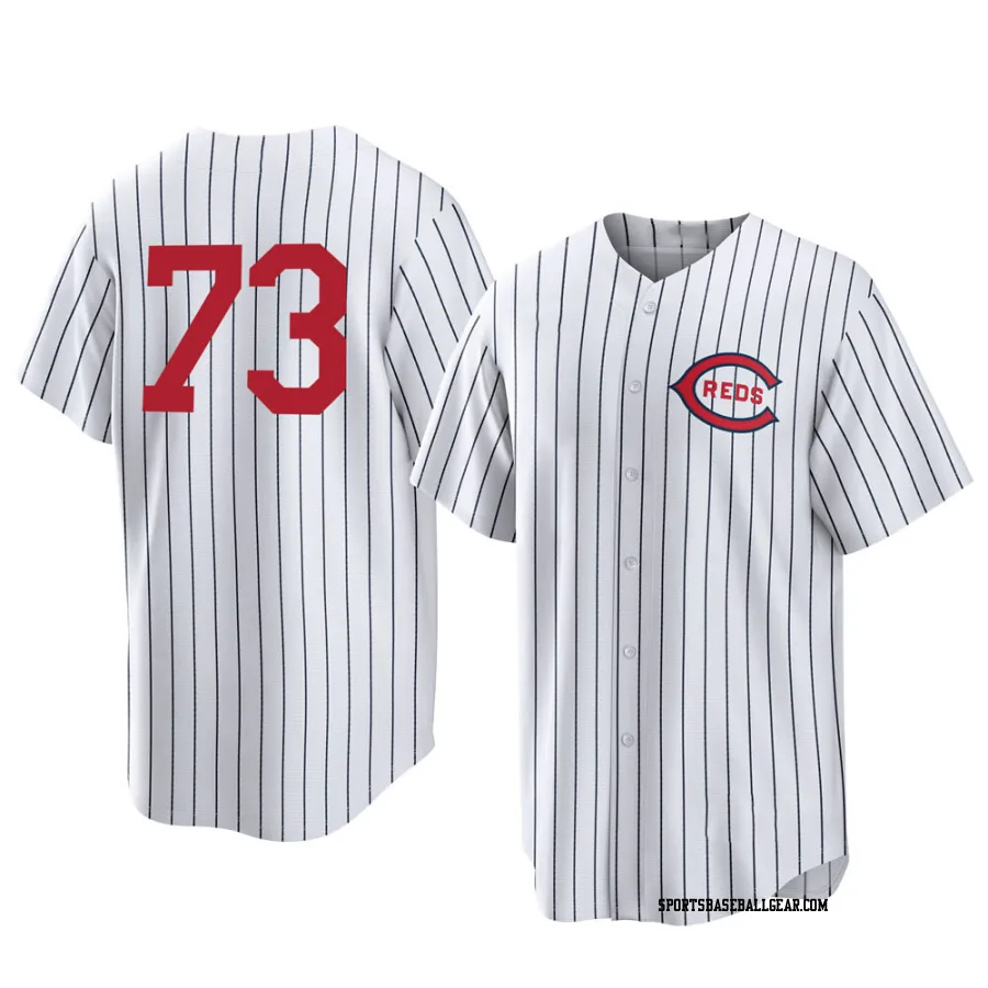 Chuckie Robinson Youth Cincinnati Reds White Replica 2022 Field Of Dreams Jersey