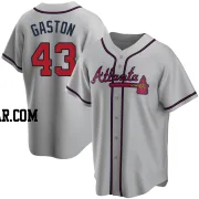 Cito Gaston Men's Atlanta Braves Gray Replica Road Jersey