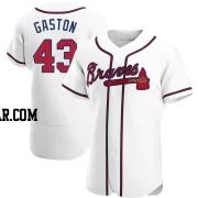 Cito Gaston Men's Atlanta Braves White Authentic Home Jersey