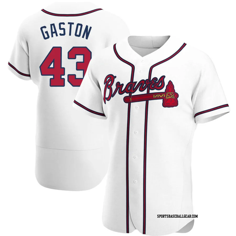 Cito Gaston Men's Atlanta Braves White Authentic Home Jersey