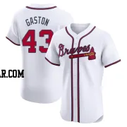 Cito Gaston Men's Atlanta Braves White Elite Home Jersey