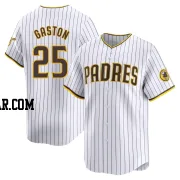 Cito Gaston Men's San Diego Padres White Limited Home Jersey