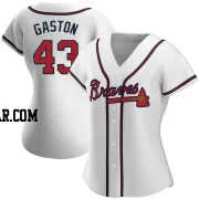 Cito Gaston Women's Atlanta Braves White Authentic Home Jersey