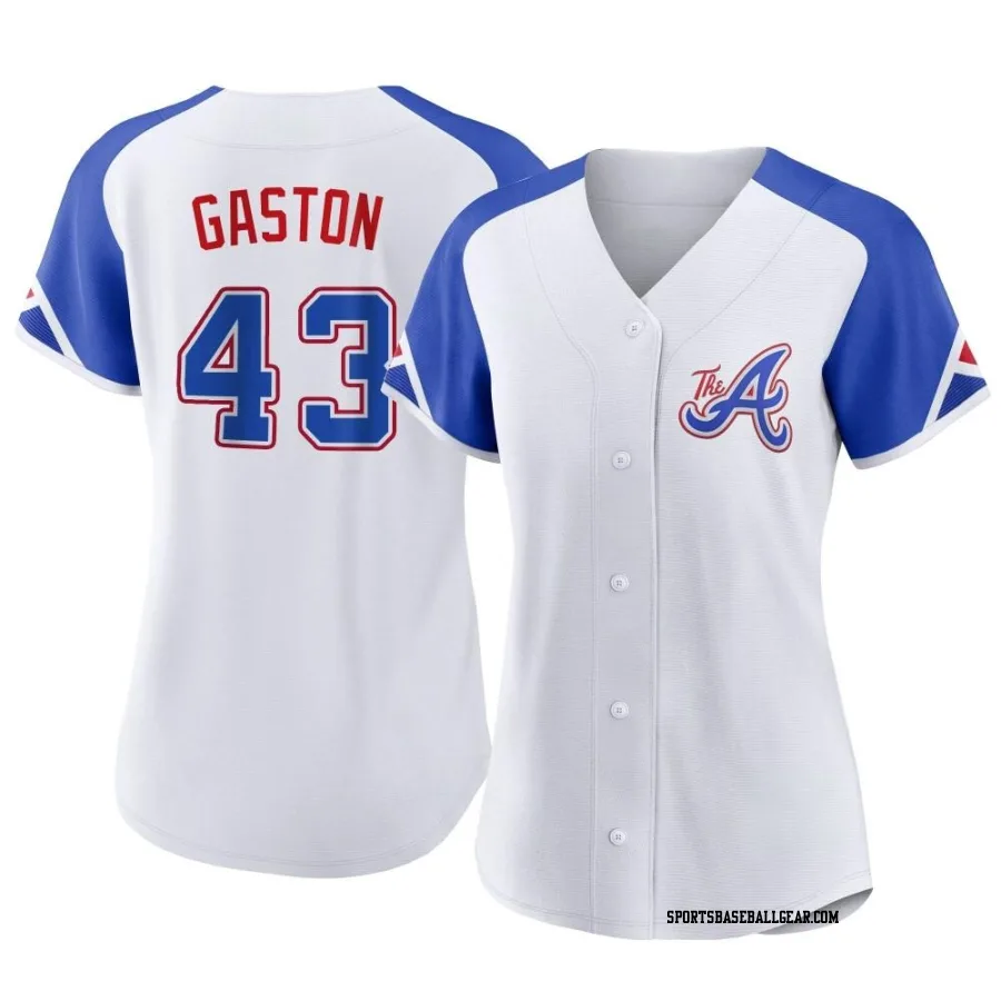 Cito Gaston Women's Atlanta Braves White Replica 2023 City Connect Jersey