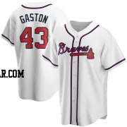 Cito Gaston Youth Atlanta Braves White Replica Home Jersey