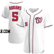 CJ Abrams Men's Washington Nationals White Authentic Alternate Jersey