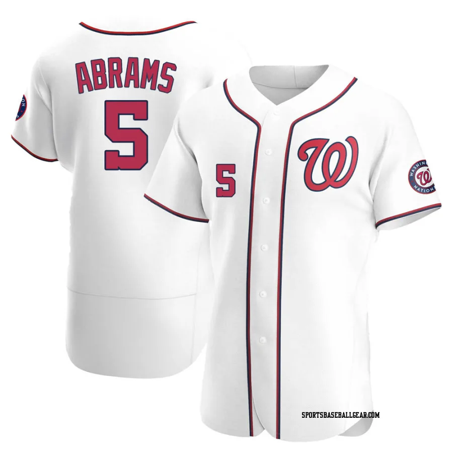 CJ Abrams Men's Washington Nationals White Authentic Home Jersey